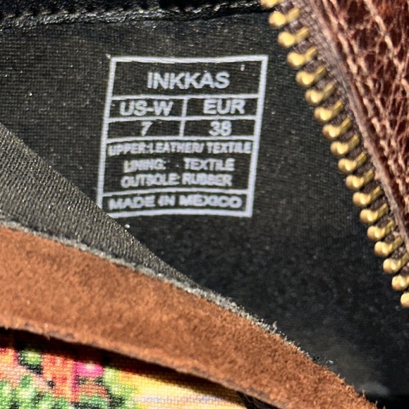 Inkkas Women’s Brown Leather & Rare Scenic View Booties Size 7 BNNB - Picture 16 of 16